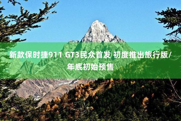 新款保时捷911 GT3民众首发 初度推出旅行版/年底初始预售
